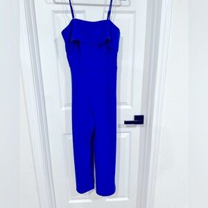 Royal blue wide leg jumpsuit